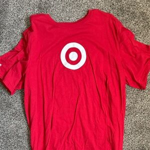 Red Target Logo Men's Short Sleeve Tee